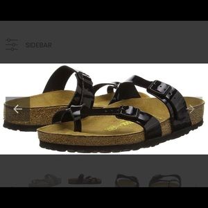 Birkenstock Black Patent leather Mayari Sandals